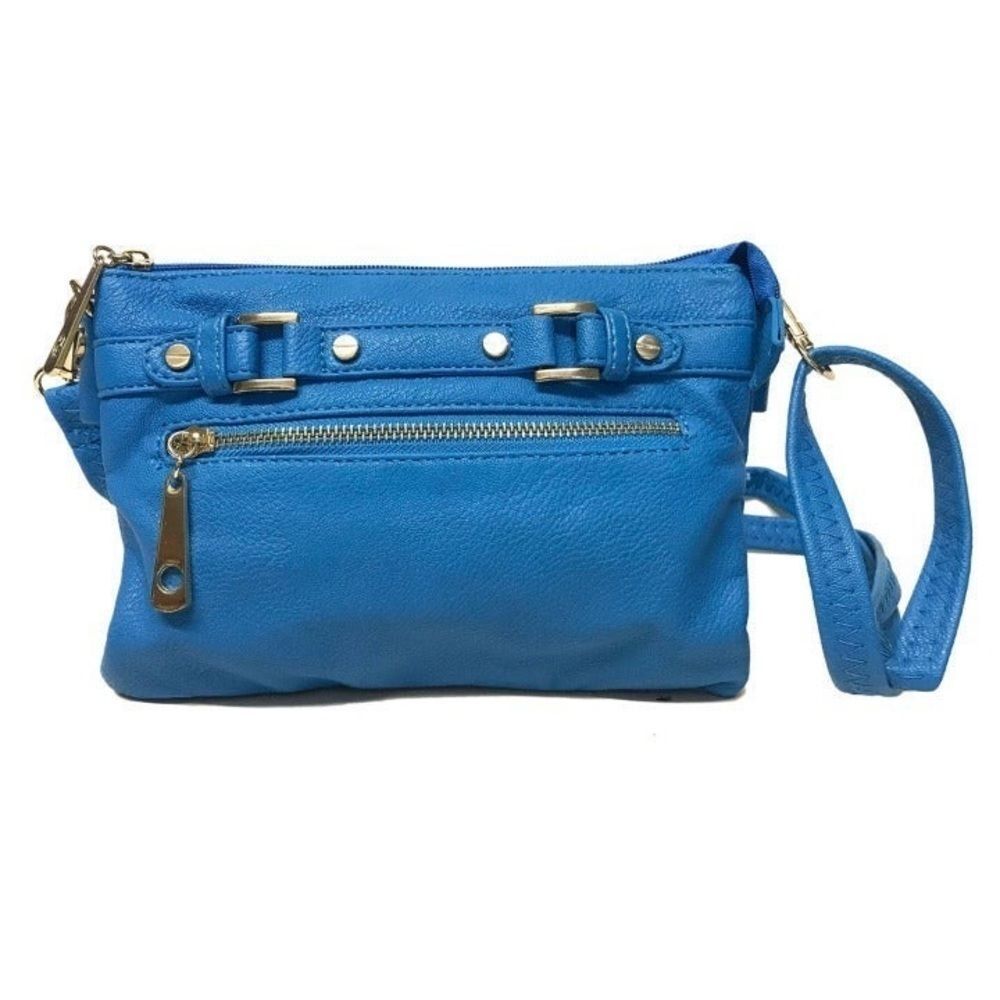 Small Buckle Front Crossbody Organizer Handbag - Picture 6 of 9